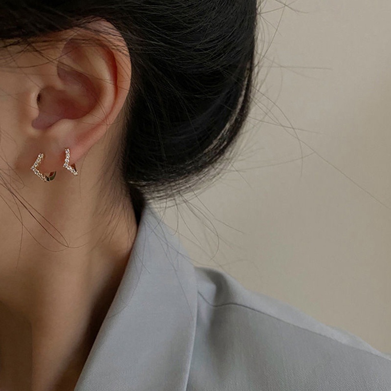 Khuyên Tai Mạ Vàng 14K Đính Đá Sang Trọng