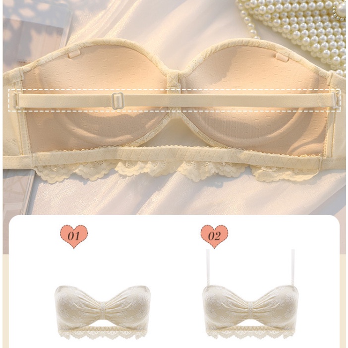 Áo ngực nữ không gọng đệm dày nâng ngực, chất ren hoa cúc cao cấp gợi cảm HLBOUTIQUE A947