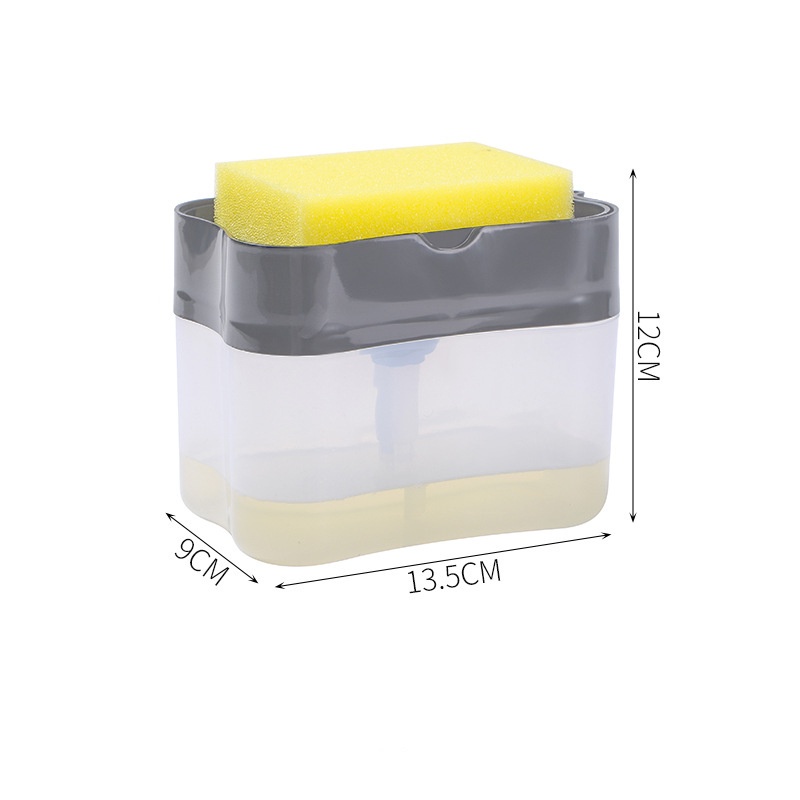 Hộp Đựng Nước Rửa Chén Tự Động Tạo Bọt 2 in 1 Thông Minh Tiện Lợi Kèm Miếng Bọt Biển