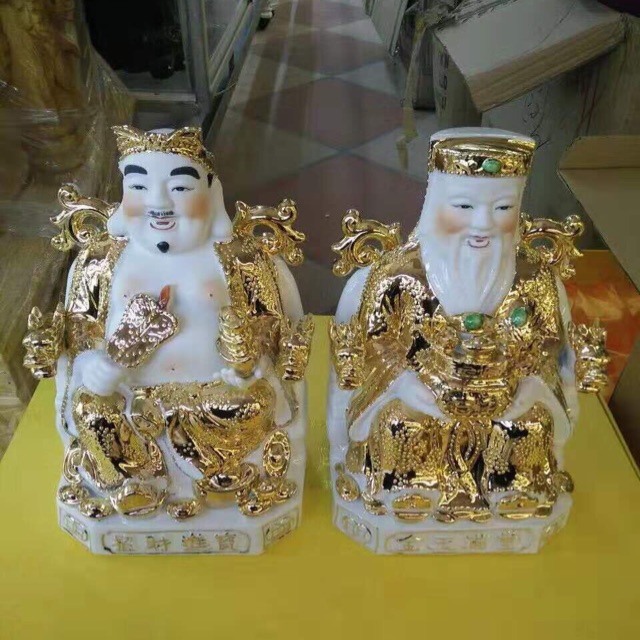 Tượng thần tài - thổ địa kim sa 18cm