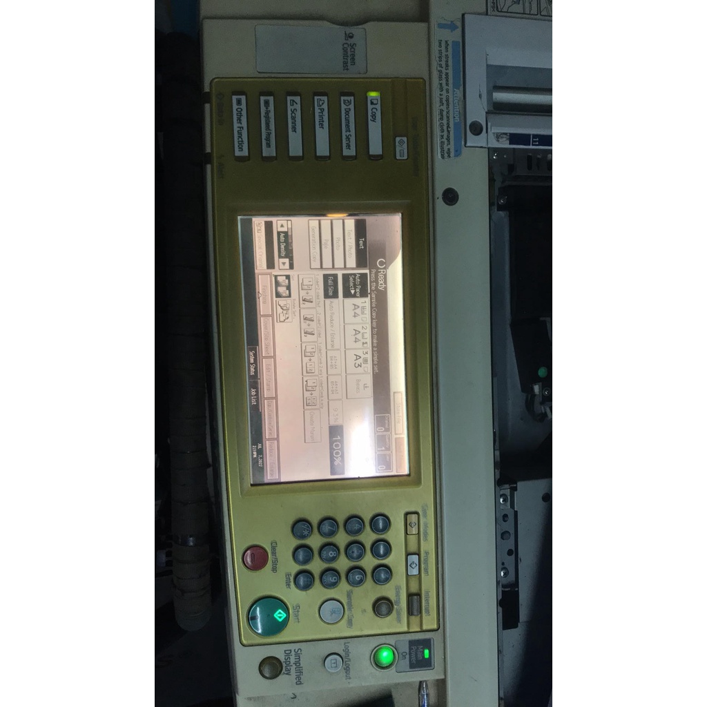 Mặt quắc máy photocopy, màn hình hiển thị mp5500-6000-7500-8000-6001-7001-8001-9001-6002-7502-9002
