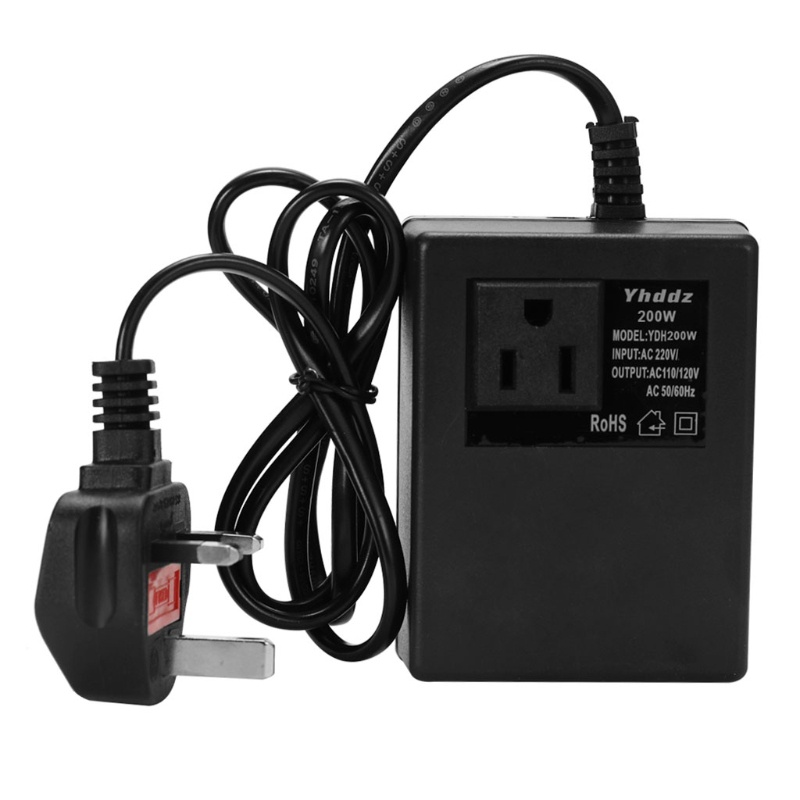 Thiết Bị Chuyển Đổi Điện Áp 200W 230V Sang 110V 3 Pin