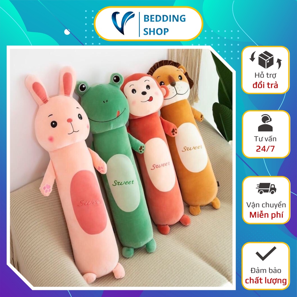 Gối ôm - Gấu bông hình thú dễ thương phù hợp mọi lứa tuổi ⭐ đủ 4 Size 55cm - 70cm - 90cm -110cm