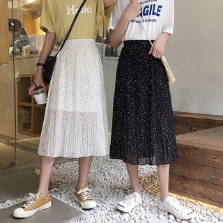 Chân váy voan CCVN  mỏng họa tiết hoa xinh xắn