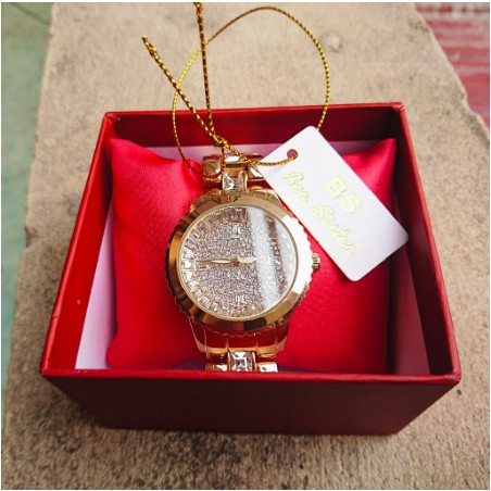 Đồng Hồ Nữ Bee Sister 0755 Case 38mm Mạ Lỳ Đá Sáng (Có Ảnh thật)