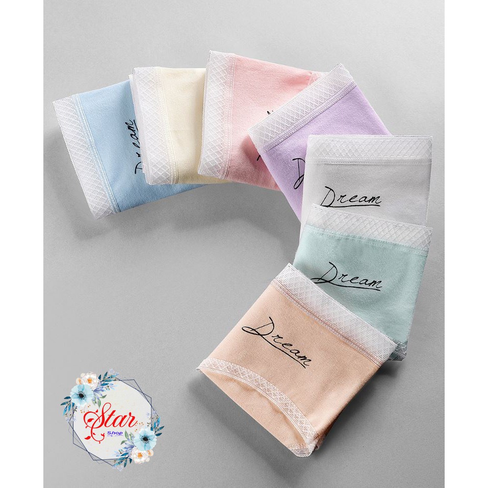 Quần Lót Cotton Cạp Ren DREAM Cao Cấp F05