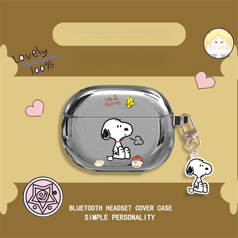 Sẵn Sàng! Vỏ Bảo Vệ Hộp Sạc Tai Nghe Xiaomi Buds 3 Pro Mạ Bạc Họa Tiết Hoạt Hình Dễ Thương