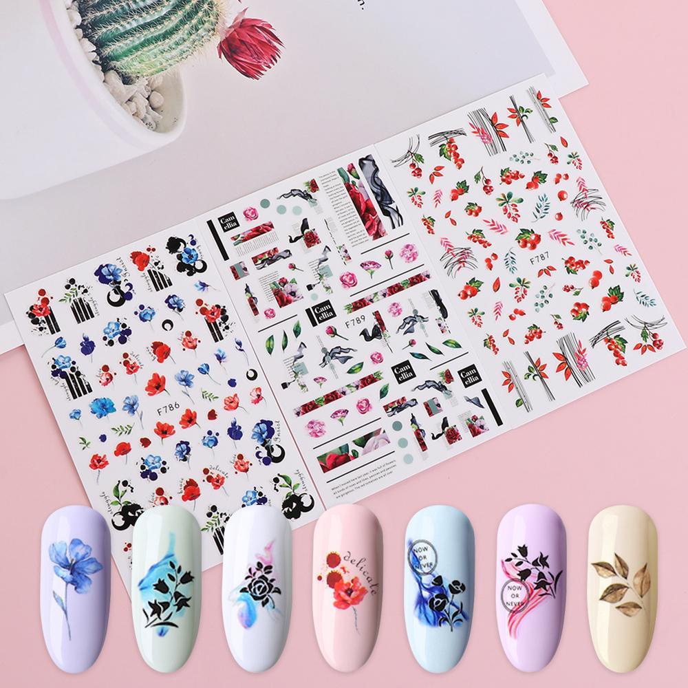 Hình Dán Trang Trí Móng Tay Nghệ Thuật DIY|Miếng Dán Trang Trí Tường Mùa Thu Độc Đáo