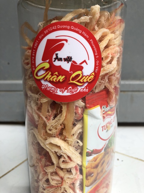 Mực xé sợi hấp nước dừa đóng hũ pet 300gr | BigBuy360 - bigbuy360.vn