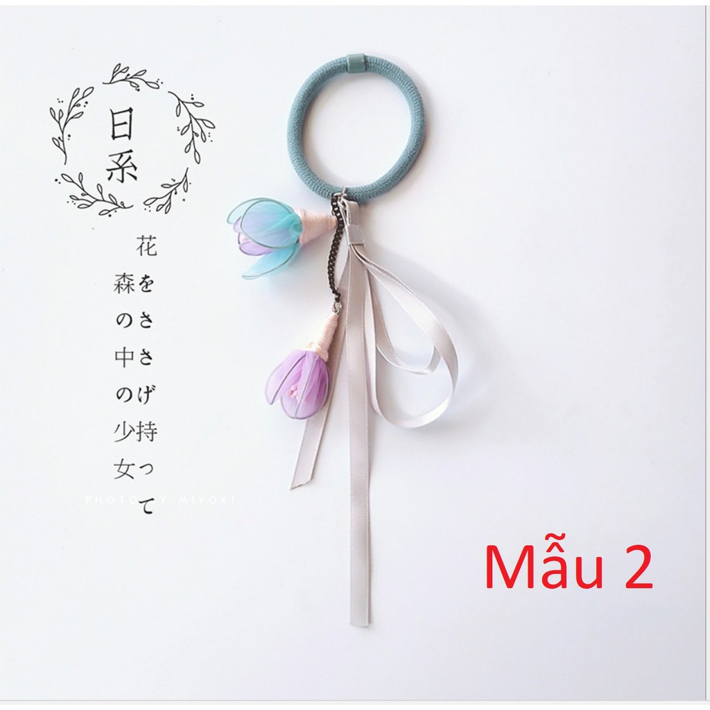 Dây buộc tóc hoa rơi