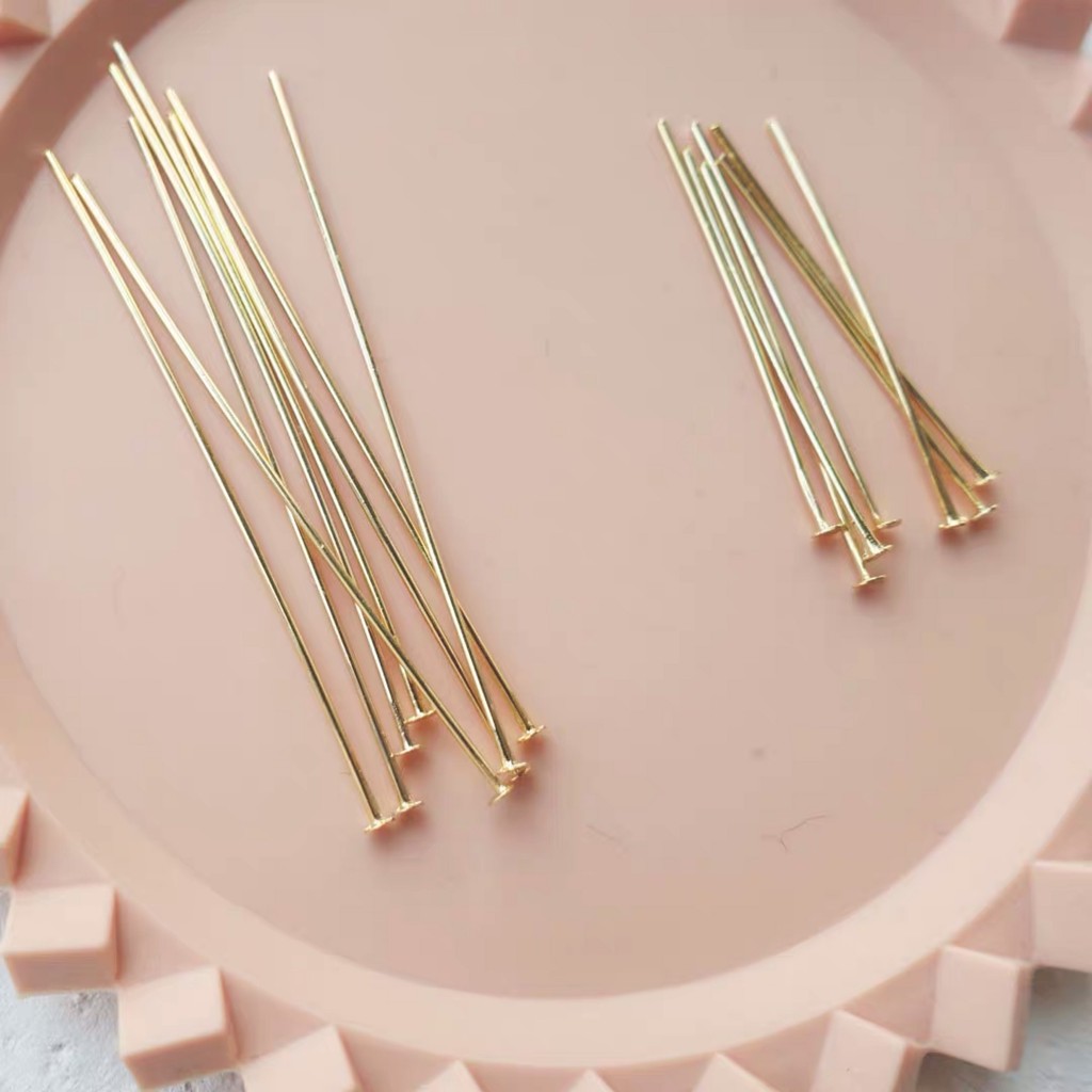 Đinh treo hạt mũ bẹt nhiều size làm handmade, DIY