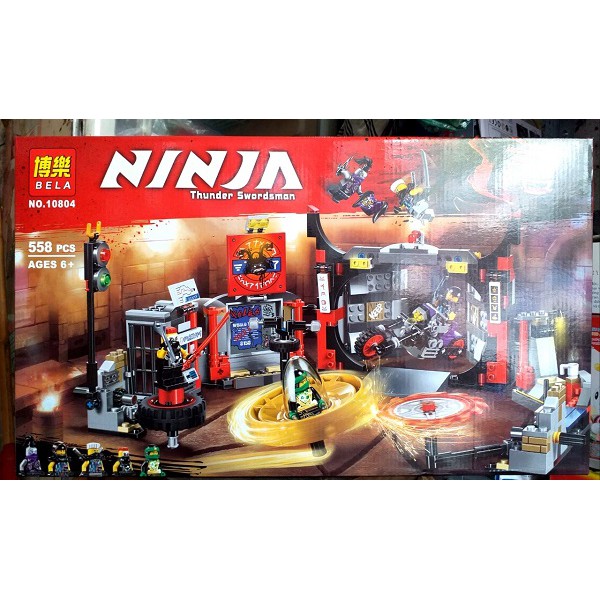 (HÀNG CÓ SẴN) Lego Ninjago Kiếm Sĩ Sấm set BELA 10804(Thunder Swordsman) 558 Chi Tiết.Lego Xếp Hình Đồ Chơi Thông Minh.