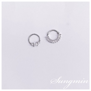 Khuyên septum khuyên daith khuyên tai piercing bạc 925