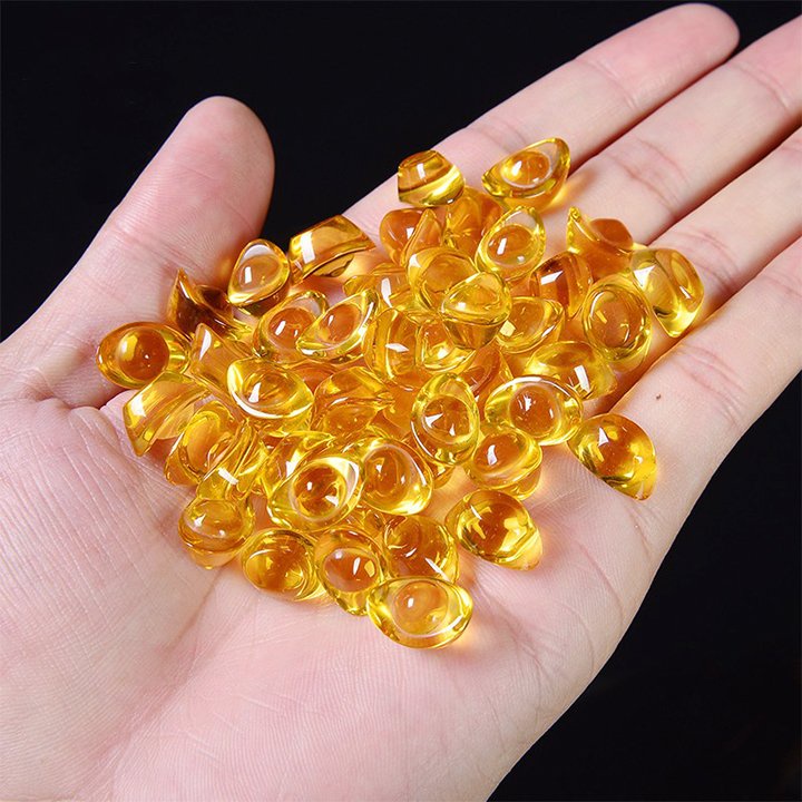 Thỏi Vàng Thần Tài Lưu Ly 1.5cm. Đặt Bàn Thờ Thần Tài, Bát Nhang, Chậu Cây, Bể Cá Cảnh Siêu Đẹp