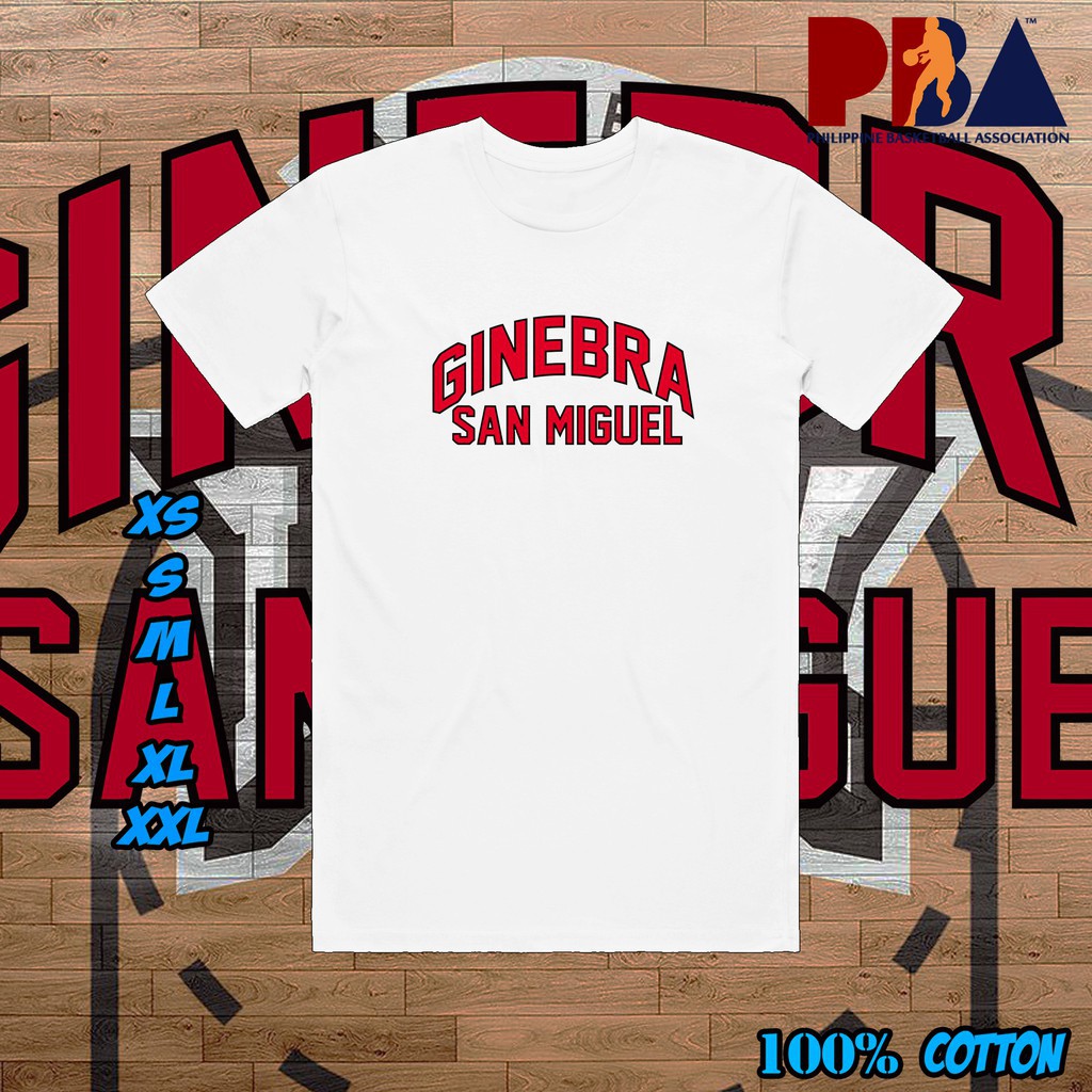 (SALE 50%)Áo thun in PBA Team Basketball Ginebra San Miguel New Trend Fashion Design Shirt (J5) - bá