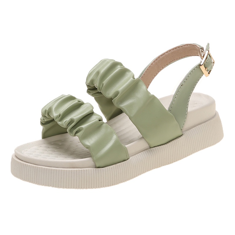 IELGY Giày sandal đế xuồng kiểu Pháp thời trang thoải mái cho nữ