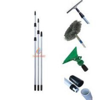 Cây nối dài lau kính 3.6m( Cán nhôm 3 nối)