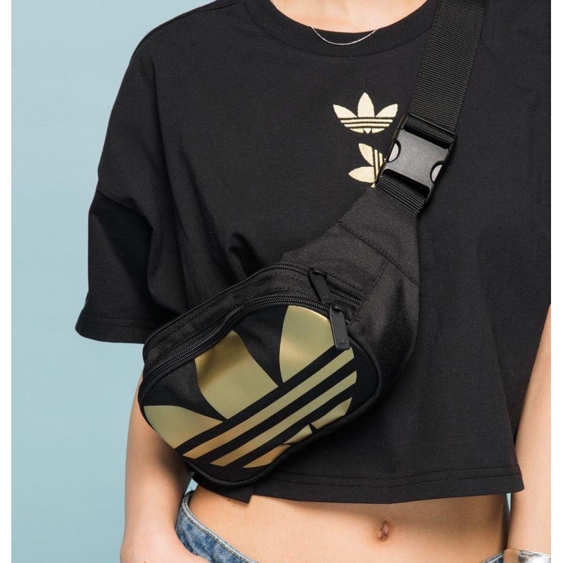 Túi đeo chéo nữ ADICOLOR TREFOIL WAIST BAG - Màu vàng đồng