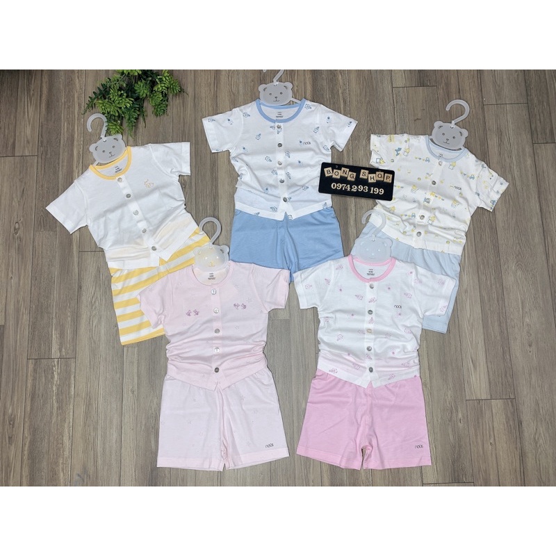 NUOS Bộ cộc cài thẳng bé trai/bé gái (sale)