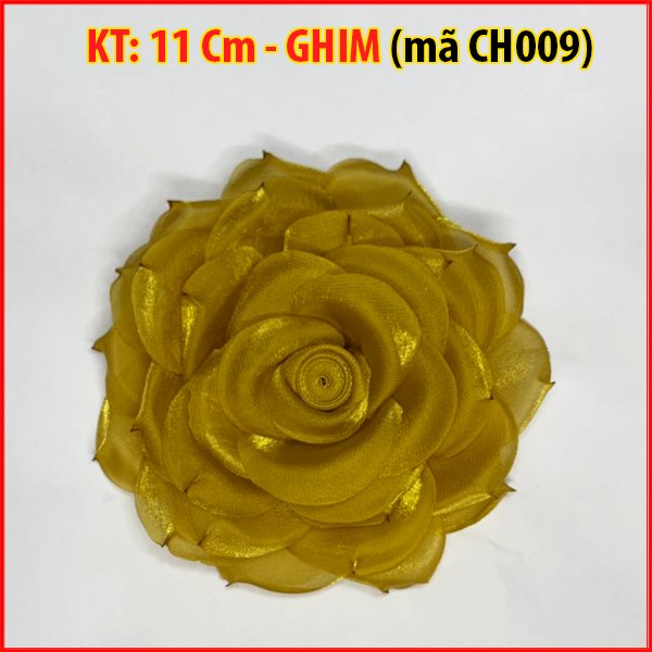 SHOPPRO - PHỤ KIỆN GHIM CÀI - TRÂM CÀI ÁO - Tag Hoa Cài Áo Váy Handmade Kiểu Có Trâm Cài Áo Váy Nhiều Màu Đẹp 11CM CH009