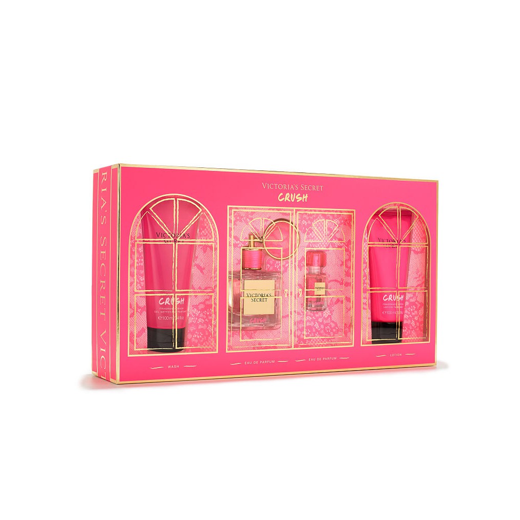 Bộ quà tặng nước hoa, sữa tắm, lotion Victoria's Secret Crush Gift Set (Mỹ)