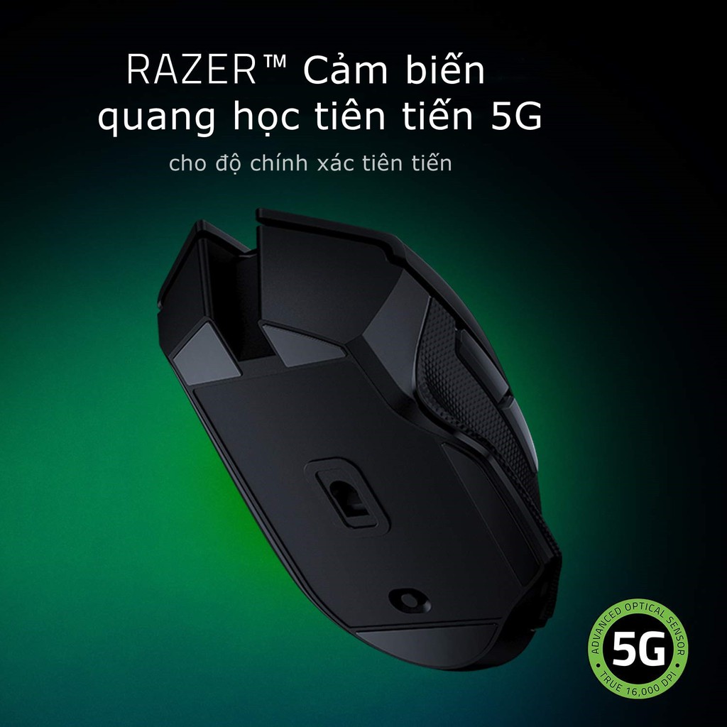 Chuột chơi game không dây siêu tốc Razer Basilisk X: Cảm biến quang 16000DPI DPI tương thích với Bluetooth & không dây