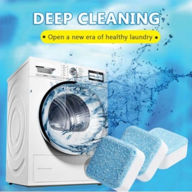Set 3 viên tẩy lồng máy giặt,thuốc vệ sinh lồng máy giặt