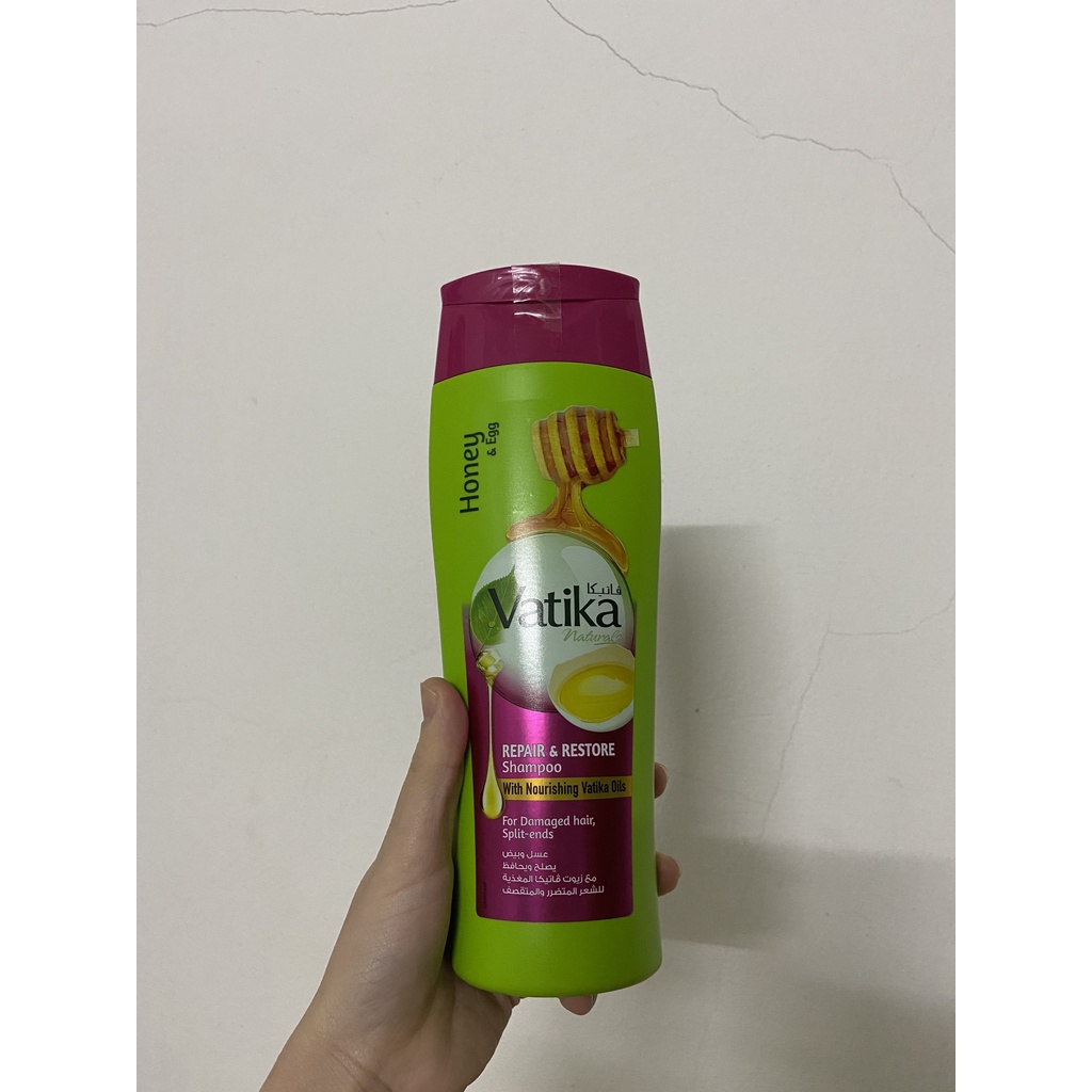 Bộ Vatika phục hồi tóc hư tổn giúp tóc mềm mượt dầu gội/xả/kem ủ