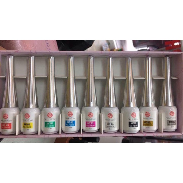 Combo phụ kiện nail. Cọ nét hoa hồng