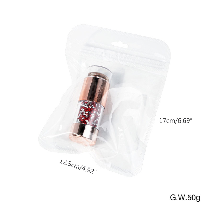 Bộ Dụng Cụ In Hình Móng Tay Bằng Silicon Mềm Trong Suốt Kèm Dụng Cụ Cạo