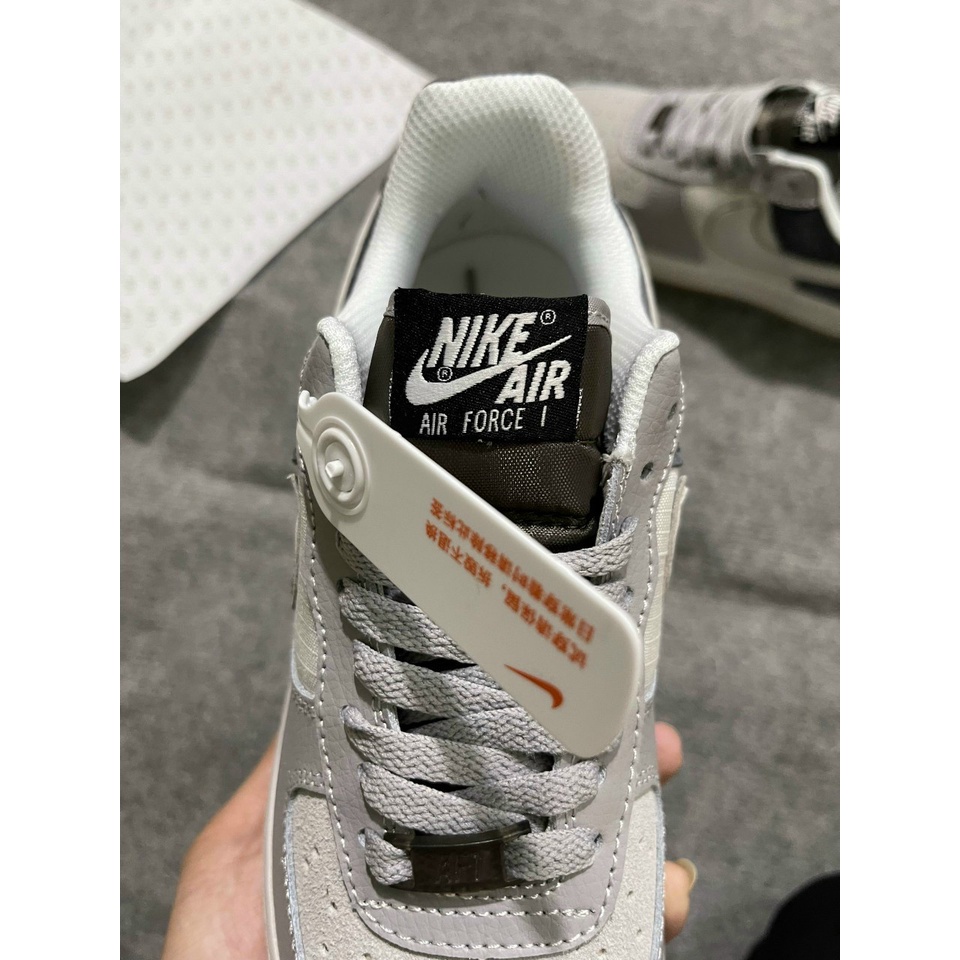 Giày Air Force 1 Low Xám lông chuột, Giày AF1 Xám Lông Chuột da lì hot trend 2023
