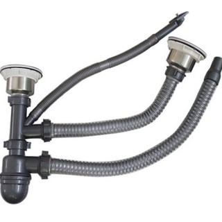 Bộ xả đôi bồn rửa chén-rửa bát inox