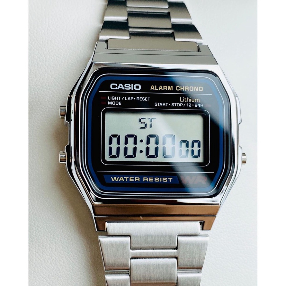 [HOT 2021] Đồng hồ nam casio A159-A158 Full box điện tử chống nước siêu cá tính và trẻ trung năng | BigBuy360 - bigbuy360.vn