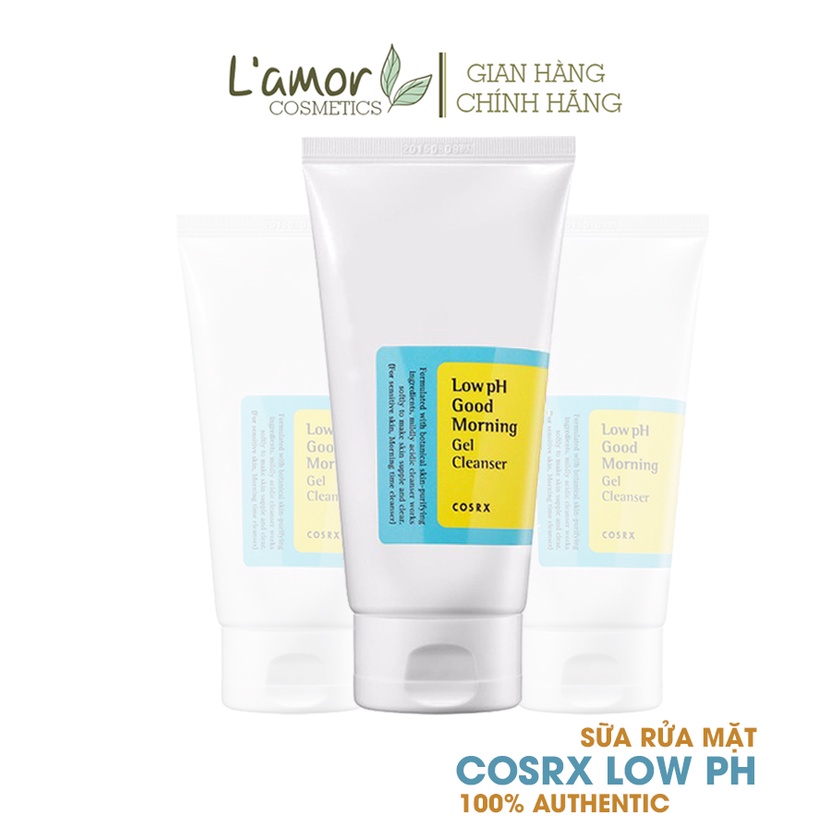 [ CHÍNH HÃNG] Sữa Rửa Mặt Cosrx Low pH Good Morning Gel Cleanser 150ml - Làm Sạch Da, Cả Da Nhạy Cảm