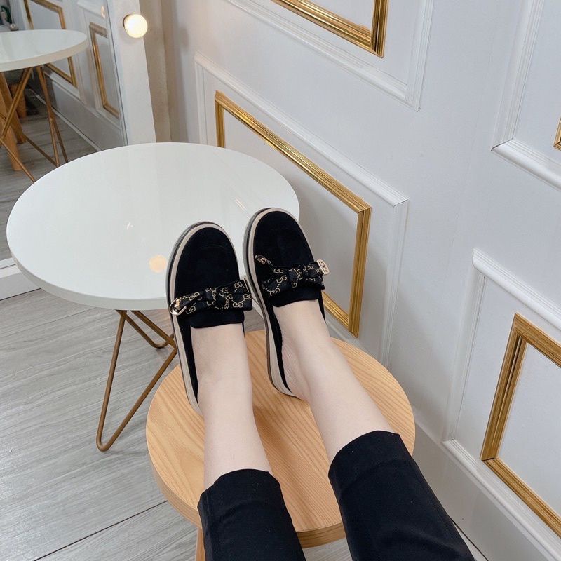 Giầy sục phối nơ đế bằng 6 p chất da cao cấp siêu hót !!!