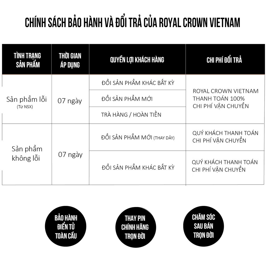 [ROYAL CROWN CHÍNH HÃNG] Đồng hồ nữ Chính Hãng Royal Crown 4617 dây đá vỏ trắng