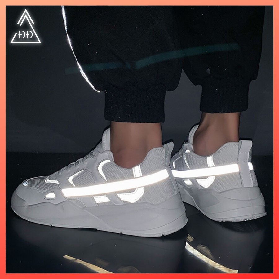 Giày thể thao nam phản quang [FREESHIP] D548 shop Địch Địch chuyên sneaker nam trắng | BigBuy360 - bigbuy360.vn