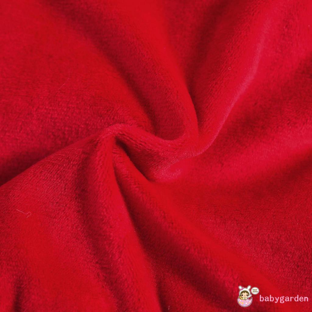 Bộ Áo Liền Quần Tay Dài + Băng Đô Cài Tóc Họa Tiết Giáng Sinh Thời Trang Cho Bé Gái 0-24 Tháng Tuổi