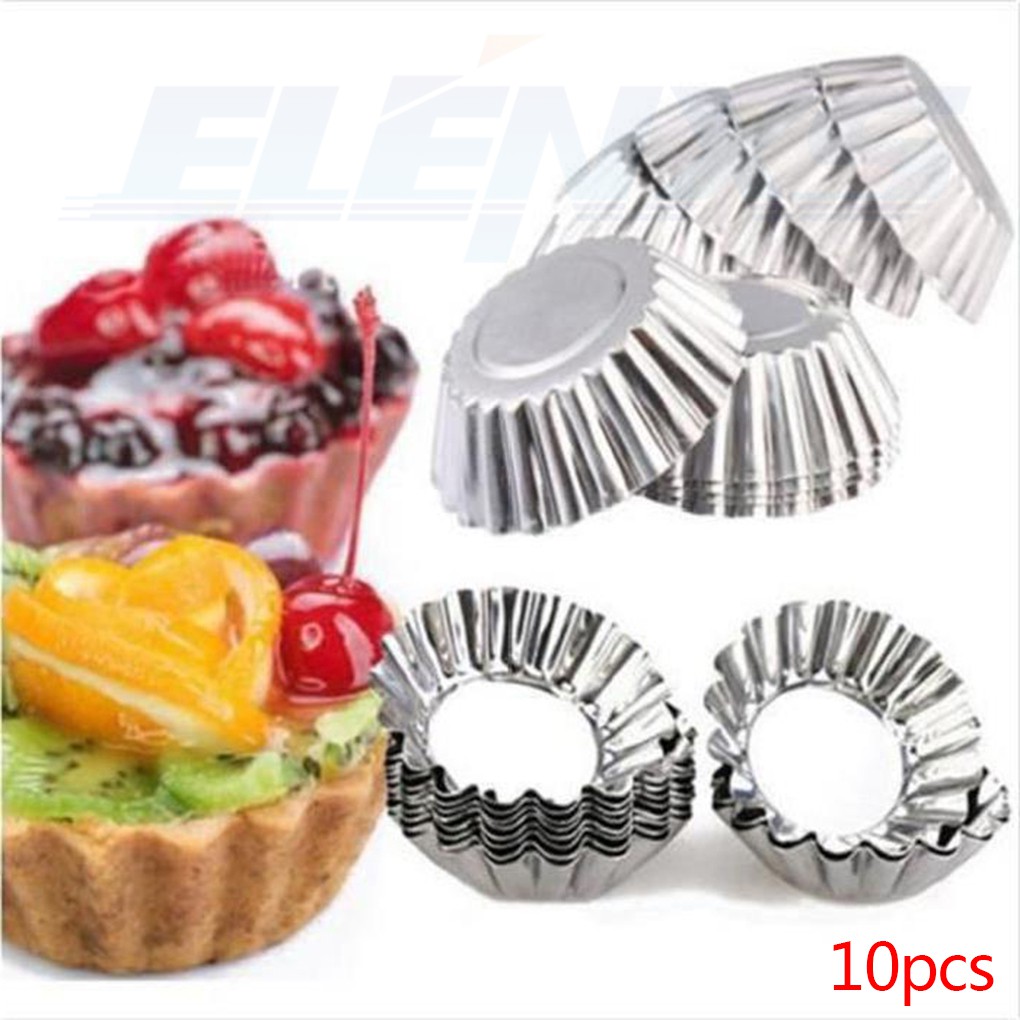 Bộ 10 khuôn làm bánh cupcake chống dính tiện dụng