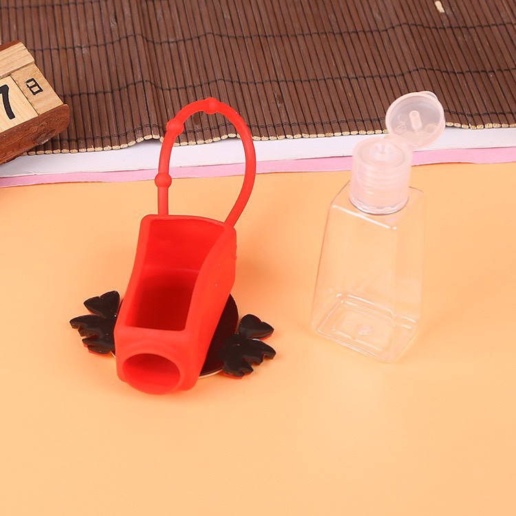 Chai Lọ Chiết Gel Rửa Tay Silicone Sắc Màu 30 Ml Có Dây Treo Tiện Lợi - Shine House