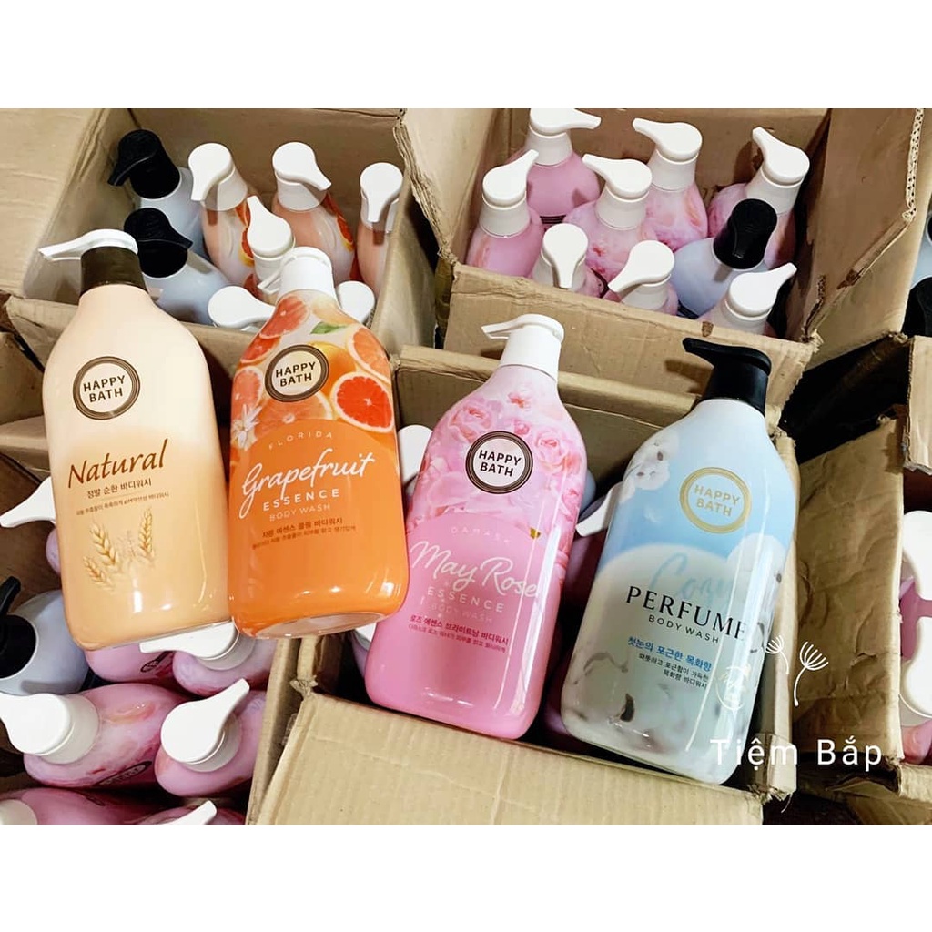 Sữa Tắm Cao Cấp Chiết Xuất Thiên Nhiên Happy Bath Natural Body Wash 900g