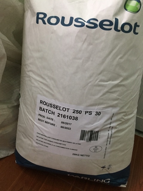 Gelatin bột A250 Bloom-20gr