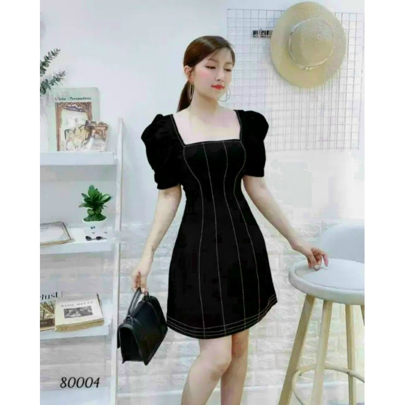 ĐẦM XÒE NỮ TAY BỒNG PHỐI VIỀN CHỈ NỔI CAO CẤP SIÊU ĐẸP