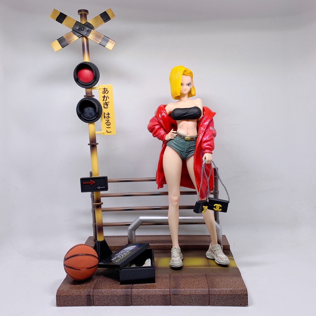 Mô Hình Nhân Vật Dragon Ball Z Android 18 Bằng PVC Kích Thước 36CM