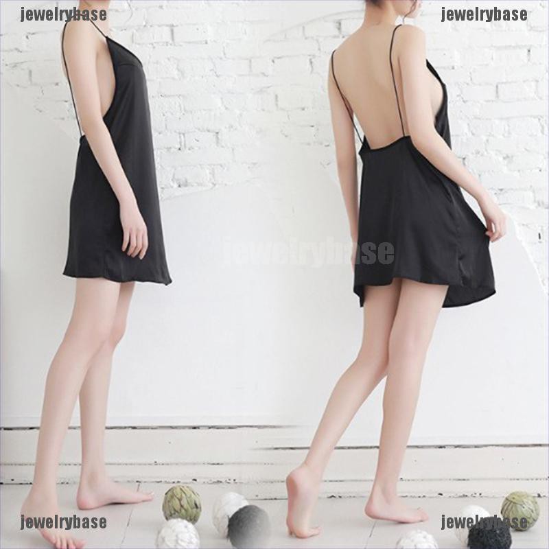 Đầm Ngủ Hai Dây Hở Lưng Gợi Cảm Cho Nữ