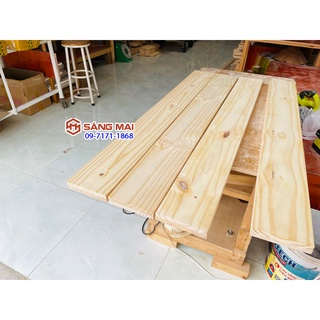 Tấm gỗ thông mặt rộng 12cm x dày 1cm x dài 120cm + láng mịn 4 mặt
