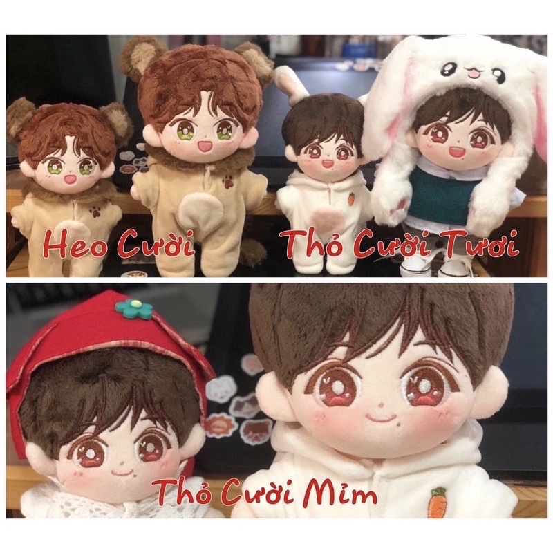 Búp bê doll Mộc Quỷ 20cm Thỏ cười mỉm heo cười BJYX