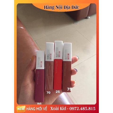 Son Maybelline SuperStay Matte Ink Liquid của Đức