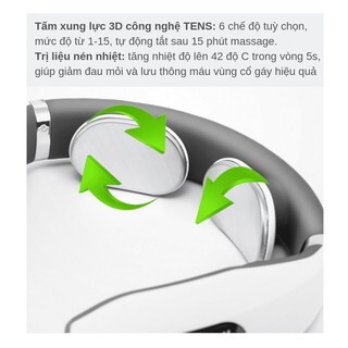 Máy massage cổ vai gáy Ailuen ALE-10 &amp; YC-501D chính hãng [giảm đau cổ vai gáy]