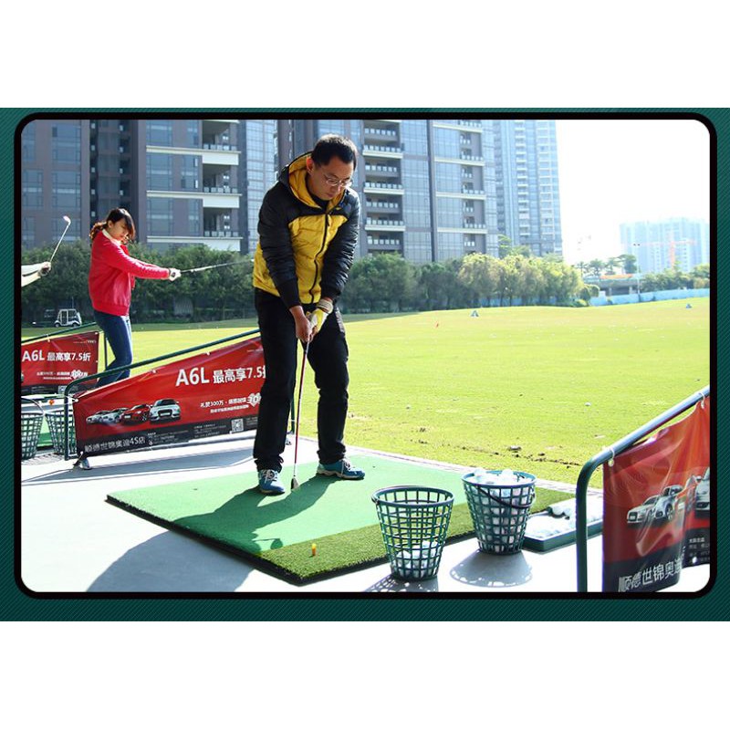 THẢM TẬP SWING GOLF - PGM DOUBLE GRASS 1,5m x 1,5m